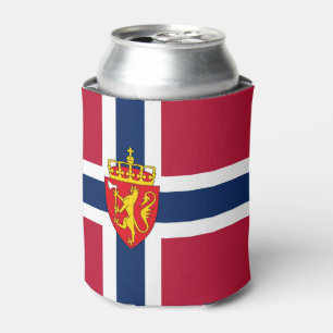 Porta-lata Bandeira/Casaco de armas da Noruega