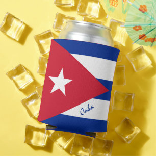 Porta-lata Bandeira cubana pode refrigerar o partido e Cuba/e