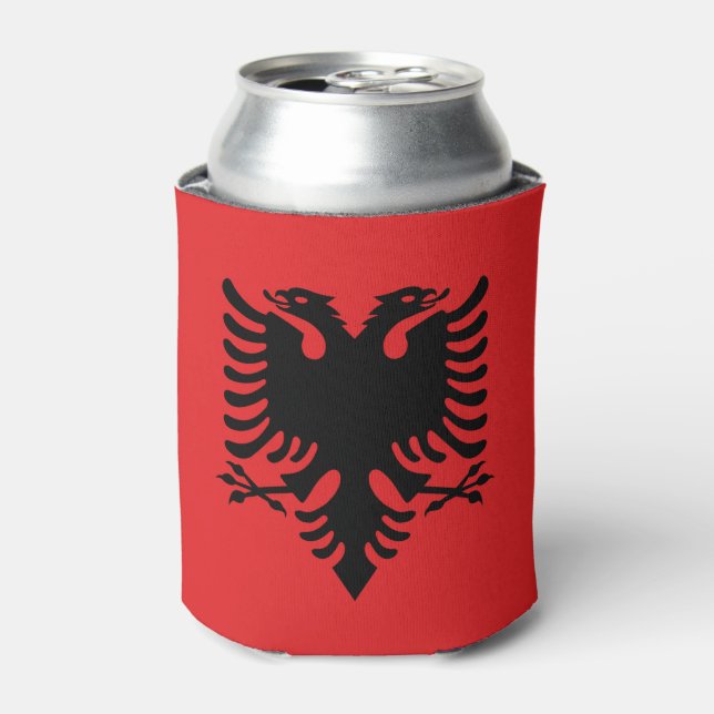 Porta-lata Bandeira da Albânia (Can Front)