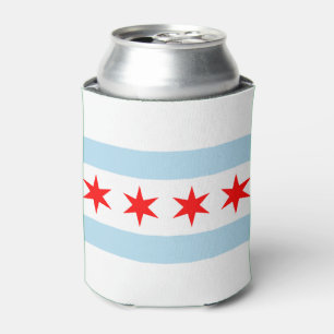 Porta-lata Bandeira da cidade de Chicago