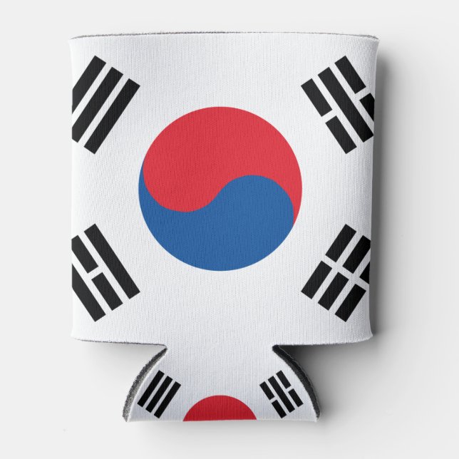 Porta-lata Bandeira da Coreia do Sul (Frente)