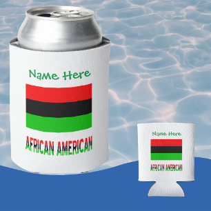 Porta-lata Bandeira da Diáspora Afro-Americana Verde Pessoal