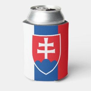 Porta-lata bandeira da Eslováquia (variante vertical)