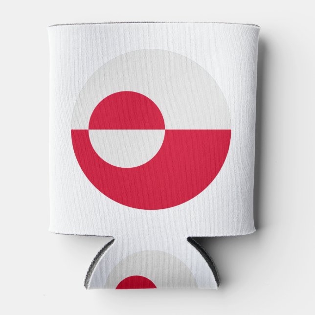 Porta-lata Bandeira da Gronelândia (Frente)