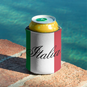 Porta-lata Bandeira da Itália Orgulho Italiano Europa País
