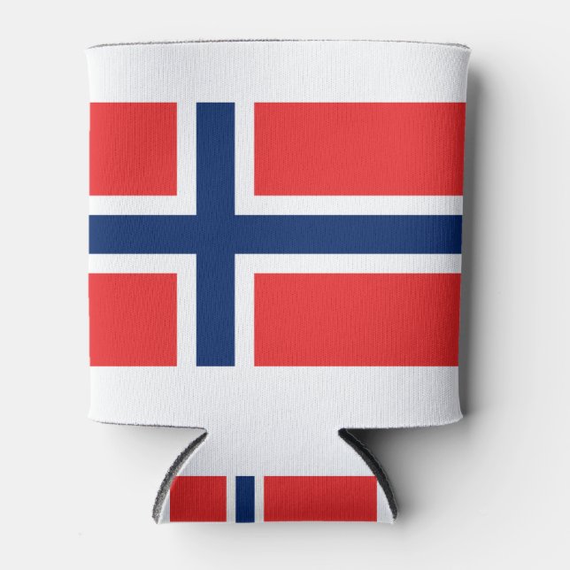 Porta-lata Bandeira da Noruega (Frente)