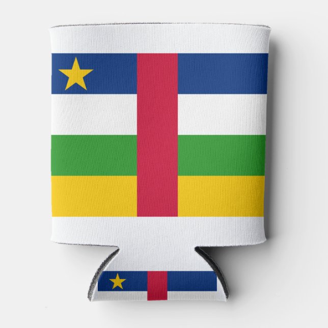 Porta-lata Bandeira da República Centro-Africana (Frente)