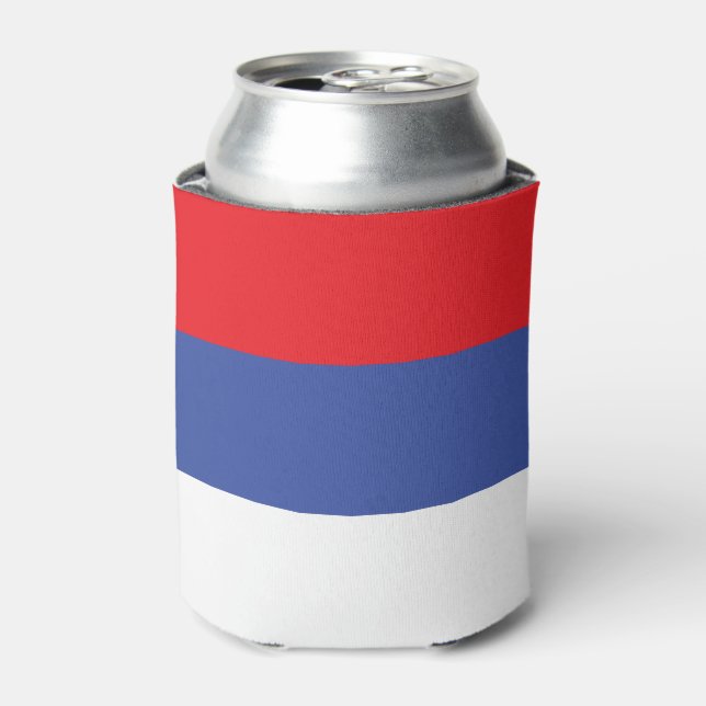Porta-lata Bandeira da República Sérvia (Can Front)