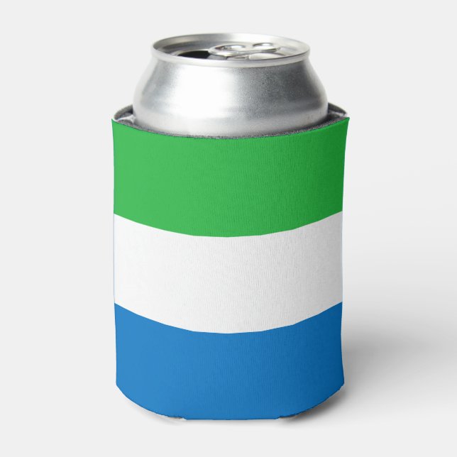 Porta-lata Bandeira da Serra Leoa (Can Front)