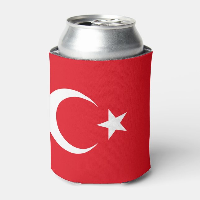 Porta-lata Bandeira da Turquia (Can Front)