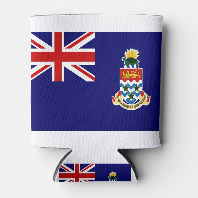 Porta-lata bandeira das Ilhas Caimão (Frente)