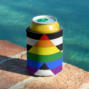 Porta-lata Bandeira de aliado straight da SlipperyJoe lisa ar