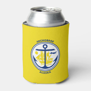 Porta-lata Bandeira de Anchorage, Alaska Can Cooler