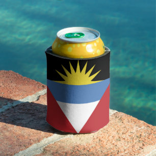 Porta-lata Bandeira de Antígua e Barbuda