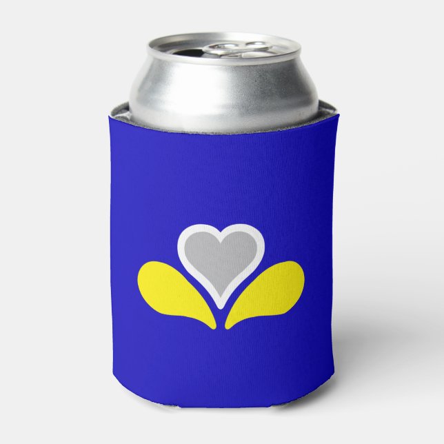 Porta-lata Bandeira de Bruxelas, Bélgica Can Cooler (Can Front)