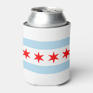 Porta-lata Bandeira de Chicago, Illinois