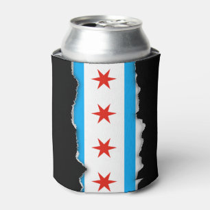 Porta-lata Bandeira de Chicago tradicional