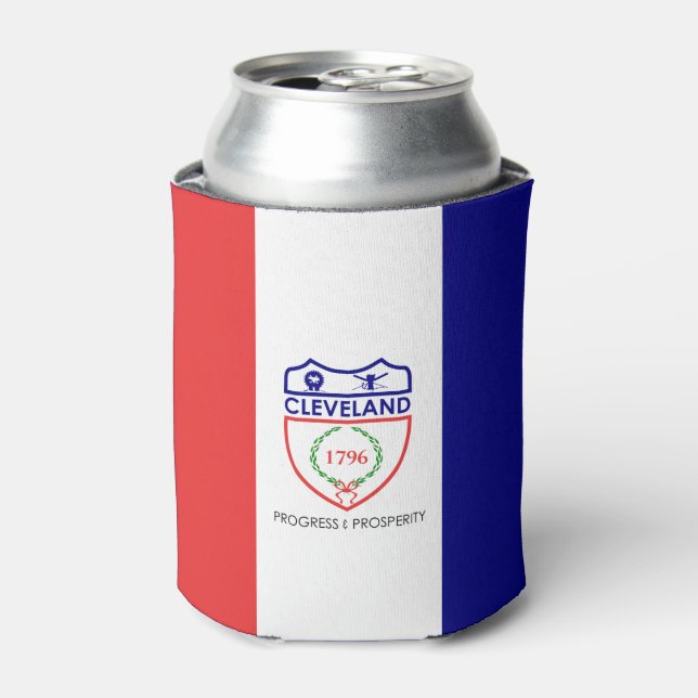 Porta-lata Bandeira de Cleveland, Ohio Can Cooler (Can Front)