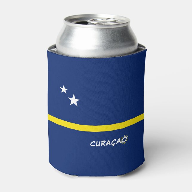 Porta-lata Bandeira de Curaçao (Can Front)