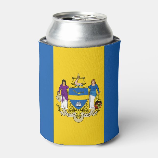 Porta-lata Bandeira de Filadélfia, Pensilvânia Can Cooler (Can Front)