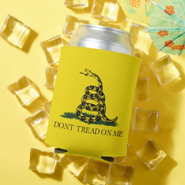 Porta-lata Bandeira de Gadsden Rattlesnake: Guerra Revolucion (Verão in situ)