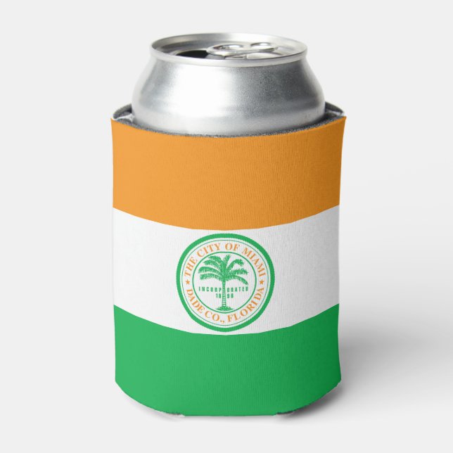 Porta-lata Bandeira de Miami, Flórida Can Cooler (Can Front)