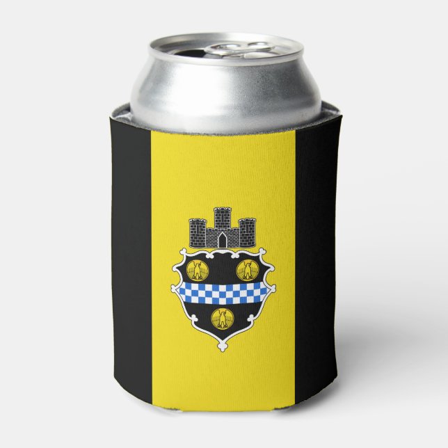 Porta-lata Bandeira de Pittsburgh, Pensilvânia Can Cooler (Can Front)
