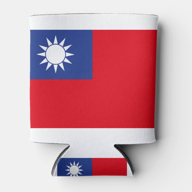 Porta-lata Bandeira de Taiwan (Frente)