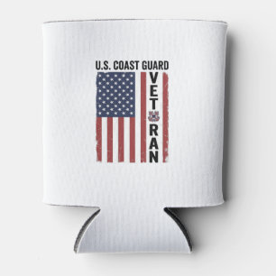 Porta-lata Bandeira de Veterano da Guarda Costeira Design Vet