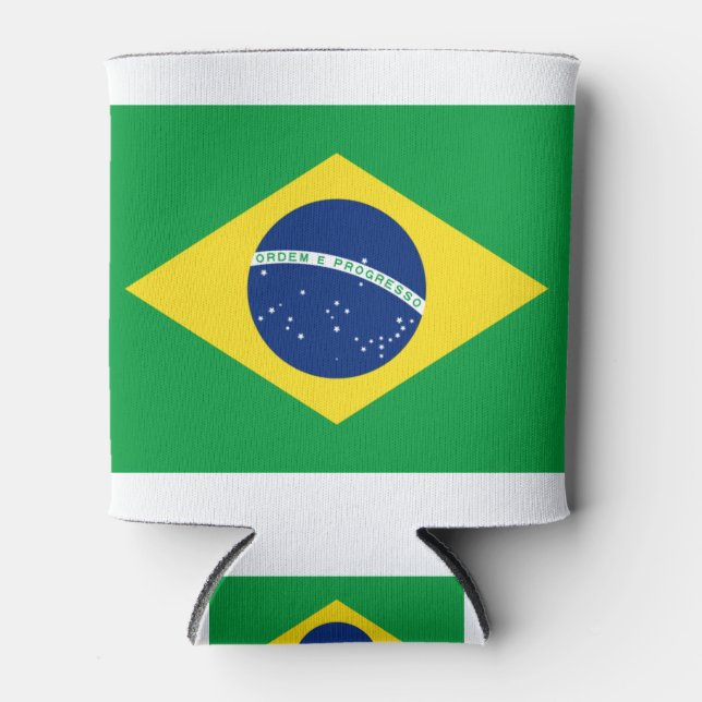 Porta-lata Bandeira do Brasil (Frente)