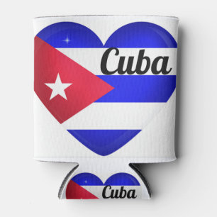 Porta-lata Bandeira do Coração de Cuba