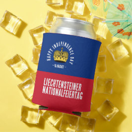 Porta-lata Bandeira do Dia Nacional do Liechtenstein