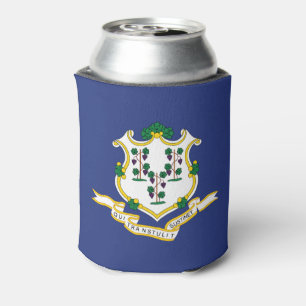 Porta-lata Bandeira do estado de Connecticut