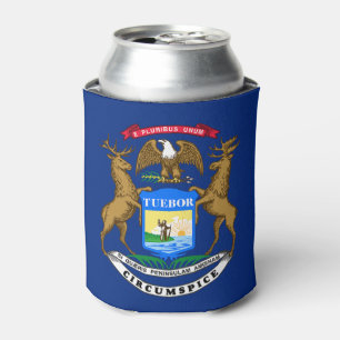Porta-lata Bandeira do Estado de Michigan