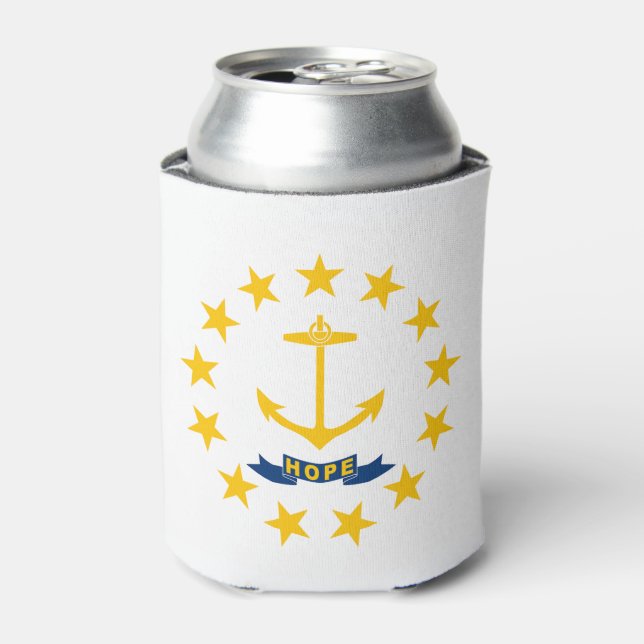 Porta-lata Bandeira do Estado de Rhode Island (Can Front)