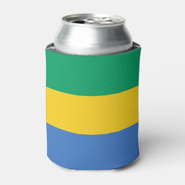 Porta-lata Bandeira do Gabão (Can Front)