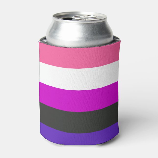 Porta-lata Bandeira do Orgulho Genderfluid (Can Front)