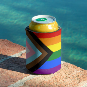 Porta-lata Bandeira do Orgulho Progressivo SlipperyJoe's seis