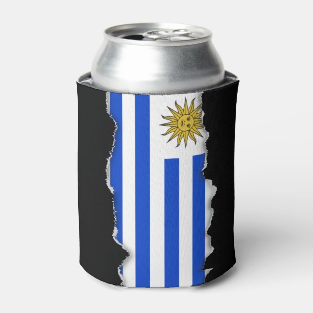 Porta-lata Bandeira do Uruguai (Can Front)