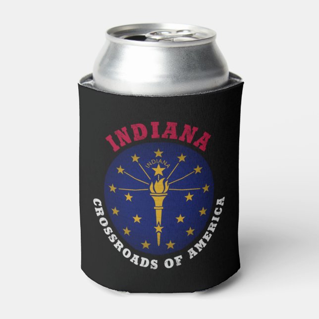 PORTA-LATA BANDEIRA ESTADUAL INDIANA CROSSROADS (Can Front)