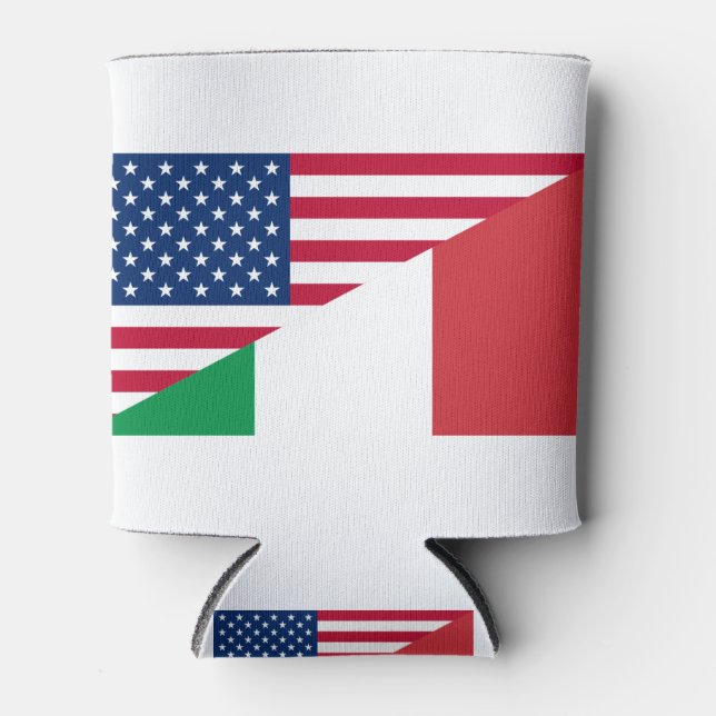Porta-lata Bandeira italiana do Orgulho Americano, Itália (Frente)