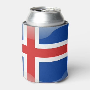 Porta-lata Bandeira lustrosa islandêsa