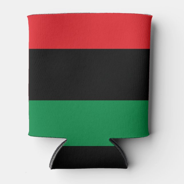 Porta-lata Bandeira Pan-Africana, Happy Kwanzaa (Frente)