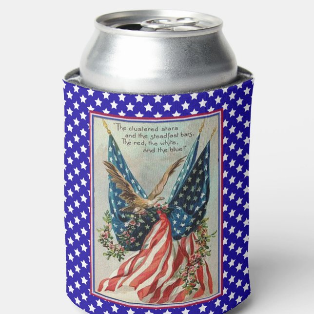 Porta-lata Bandeira Patriótica do Quatro de Julho da Águia Bo (Criador carregado)