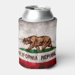 Porta-lata Bandeira resistida do estado de Califórnia do