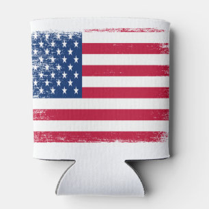 Porta-lata Bandeira retro de Merica EUA do vintage '