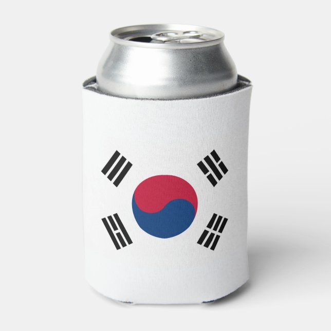 Porta-lata bandeira sul-coreana (Can Front)