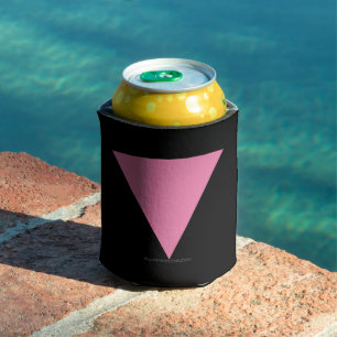 Porta-lata bandeira triângulo rosa SlipperyJoe's símbolo rosa