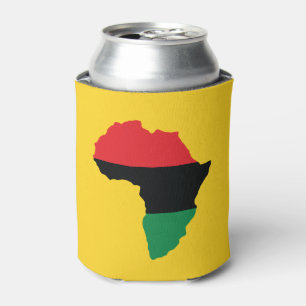 Porta-lata Bandeira vermelha, preta & verde de África