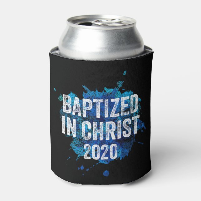 Porta-lata Baptized in Christ 2020 Baptism Church Christian C (Can Front)